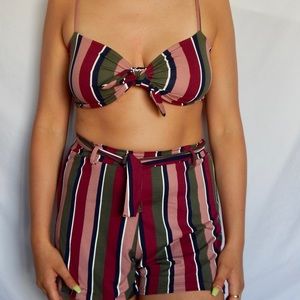 Striped sets in Olive & Wine 🍷